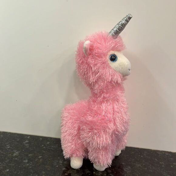 TY Beanie Babies Boos 9" Lana the Pink Llamacorn Plush Unicorn Llama Stuffed - Picture 2 of 7